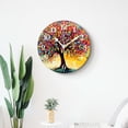 thumbnail image 4 of 12 Inch Wall Clock Battery Operated Silent Clock Decorative for Office, Kitchen, Outdoor, Living Room，Colorful Butterfly Tree Art, 4 of 4