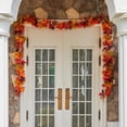 thumbnail image 3 of LShunze 5.57ft Fall Garland Maple Leaf, Hanging Vine Garland Artificial Autumn Foliage Garland Thanksgiving Decor for Home Wedding Fireplace Party Christmas, 3 of 8