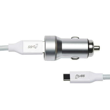 Blackweb 4.8A USB Type-C to Type-A Cable and Car Charger Kit