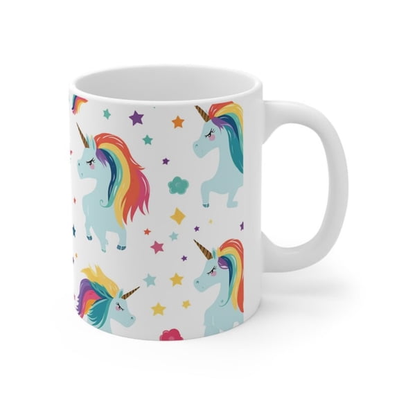 Rainbow Unicorn Coffee Mug, Rainbow Tea Cup, Unicorn Tea Cup, Colorful Coffee Mug, Gift Him, Gift Her.