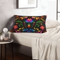 thumbnail image 6 of Salouo Mexican Flower Traditional1 Print Print Pillow Case Cover,Wrinkle-Free Bed Pillow Cover Pack of 1 Home Decor Fade-Resistant and Stain-Resistant ,Pillows Not Included -20"x30", 6 of 8