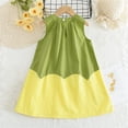 thumbnail image 7 of Ashirexll Little Girl Dresses, Girls Summer Dress, 18M-7Y Children Clothing Dress Summer Sleeveless Round Neck Dress Stylish Princess Dress, 7 of 7