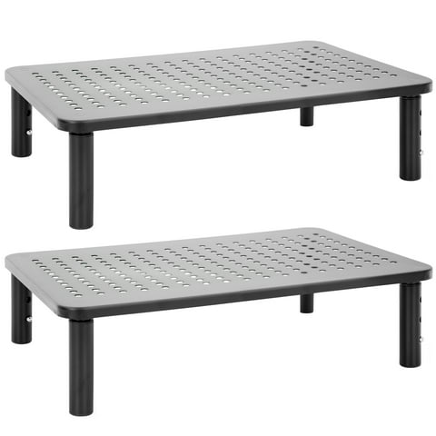 Metal Monitor Stand Riser 2-Pack Fits 17