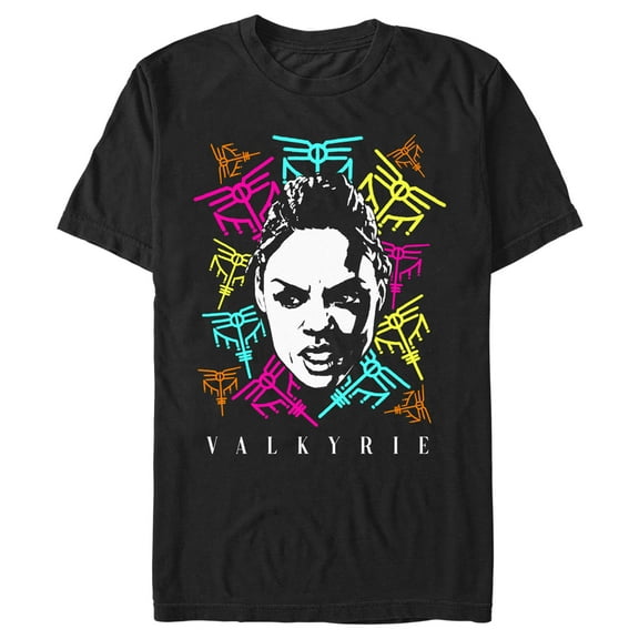 Men's Marvel: Thor: Love and Thunder Valkyrie Icons  Graphic Tee Black Large