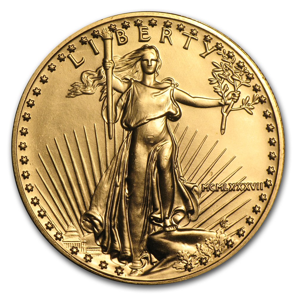 U.S. Mint 1987 1 oz American Gold Eagle Coin BU (MCMLXXXVII