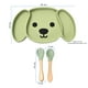 thumbnail image 3 of Plato Para Bebé Con 3 Divisiones, Forma De Perro Y Cubiertos, 3 of 8