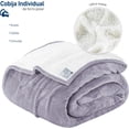 thumbnail image 2 of Cobija Matrimonial Bluelander, Tipo Borrego Térmico, Gris Bluelander NA, 2 of 5