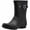 Black Matte, variant on NORTY Womens Ankle-High Rain Boots 9 inch Female Snow Boots