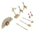 thumbnail image 1 of Juego De Accesorios Para Chimenea De Casa De Muñecas, Muebles Decorativos Retro Exquisitos Y Encantadores Para Chimenea De Casa De Muñecas Para Decoración De Casa De Muñecas, 1 of 7