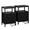 Black, variant on Demi Bonn Space-Saving Nightstand, 2 Fabric Storage Drawers, Built-in Charging Hub, Bedroom Daily Storage, White