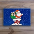 thumbnail image 2 of Carnation Home Fashions Up on the Rooftop Christmas Themed Holiday Bath Rug - 19 x 34, 2 of 3