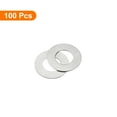 thumbnail image 3 of Uxcell M6 304 Stainless Steel Flat Washers, 6x12x0.1mm Ultra Thin Flat Spacers for Screw Bolt, 100 Pack, 3 of 5