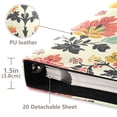 thumbnail image 3 of FORMRS 3 Ring Photo Album 4"x6" Self Adhesive Large Capacity PU Leather Cover, Beige Floral, 3 of 8