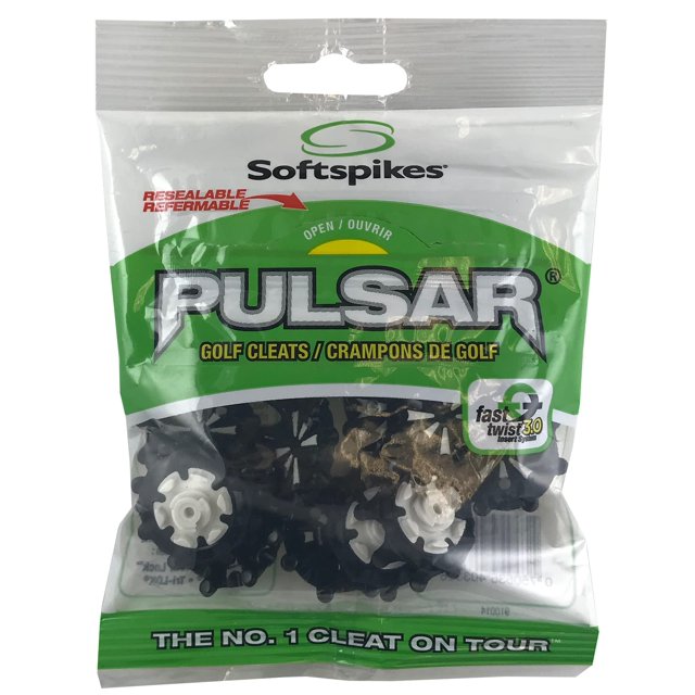 Softspikes Pulsar Tacos de golf Fast Twist 3.0 - 18 unidades Clamshell Black