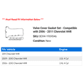 thumbnail image 2 of Valve Cover Gasket Set - Compatible with 2006 - 2011 Chevrolet HHR - Fel-Pro, 2 of 2