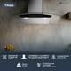 thumbnail image 3 of Campana de cocina 90 cm de pared cristal curvo y acero Inoxidable Fline Tromso 90, 3 of 6