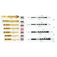 thumbnail image 2 of 5 Pcs Multi-Material Drill Bit Set for Tile,Concrete, Brick, Glass, Plastic and Wood Tungsten & 9 Pcs Tile Drill Ceramic Drill Set of Glass Drill Bits Set Hexagon Tile Drill Set, 2 of 10