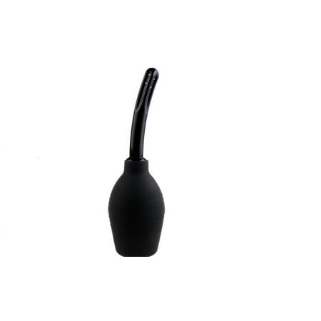 Black Silicone Enema Bulb Large Size Vaginal Rectal Douche Anal Anus Cleansing Tool for Women