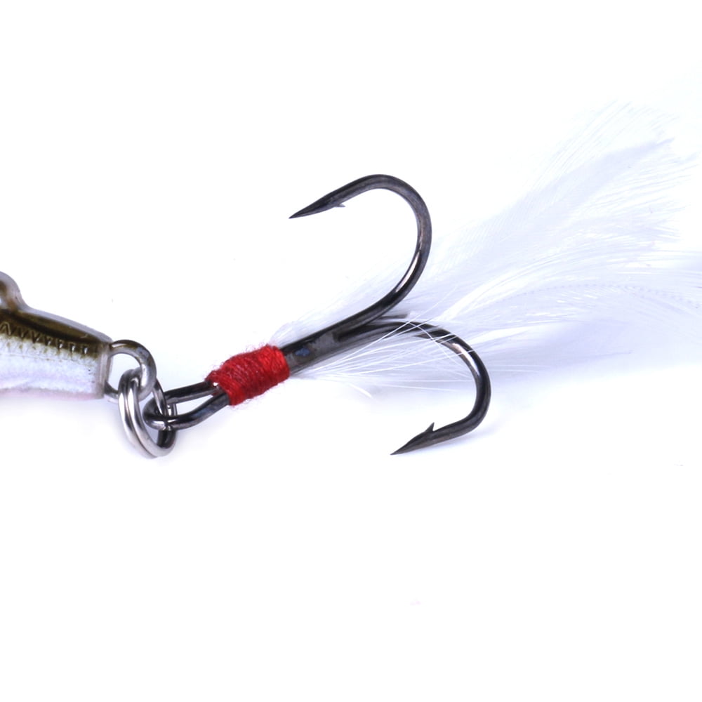 HENGJIA Fishing Deep Diving Fishing Lures Swimbait Large Sinking Minnow Lure Saltwater Jerkbait Lure 5Pcs/kit, 0.55oz/4.53in