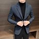 thumbnail image 5 of Abrigos masculinos de color sólido de moda, oferta barata e informal, nuevas ofertas, chaquetas blazers Joker para hombre, ropa de moda 2024, estética y elegante, 5 of 5