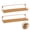 Brown, variant on Set of 2 Adhesive Bathroom Wall Shelf, No Drilling Rustic Storage Rack for Vanity, Shower, Toilet – Farmhouse Space Saver Organizer
