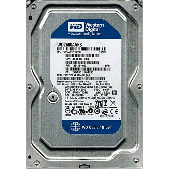 Western Digital WD2500AAKS-60L9A1 250GB DCM: EANNHTJCGN
