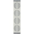 thumbnail image 2 of Nourison Astra Machine Washable Geometric Ivory Blue 2'2" x 12' Area Rug (2x12), 2 of 8