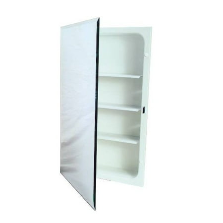 recessed plastic medicine cabinet, white, 16x20 in. - walmart