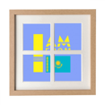 thumbnail image 1 of I Am From Kazakstan Art Deco Fashion Frame Wall Tabletop Display 4 Openings Picture, 1 of 3
