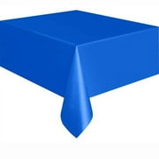 Electric Blue Plastic Table Cover (1ct)