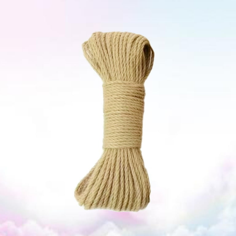 100% Natural Hemp Ropes - Hautton® 6mm Thickness and Strong Jute  Rope,Camping Rope,Multi Purpose Utility Sisal Rop,10m(32ft)-40m(128ft)  (10m(32ft))