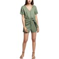 thumbnail image 1 of Sanctuary Clothing Womens Wrap Romper Mono, Verde, X-Large, 1 of 1