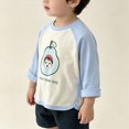 thumbnail image 4 of KPOPLK Fall T-Shirts for Kids Girl 1T 2T 3T 4T 5T Long Sleeve Crewneck Tee Top Toddler Girls Lounge Cute Clothes Sky Blue,Size 1-2 Years, 4 of 8