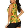 thumbnail image 3 of Fotbe Colorful Vegetables Blusas Sin Mangas para Mujer – Estilo Casual, Corte Suelto, Slim-Fit, Cuello Redondo Deportivo, Tops de Verano para Gimnasio y Yoga-Medium, 3 of 7