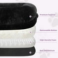 thumbnail image 4 of Human Dog Bed for Adults, 43 x 10 x 71 Long Human Size Dog Bed, Removable Cover, Orthopedic Design, Black, 4 of 9