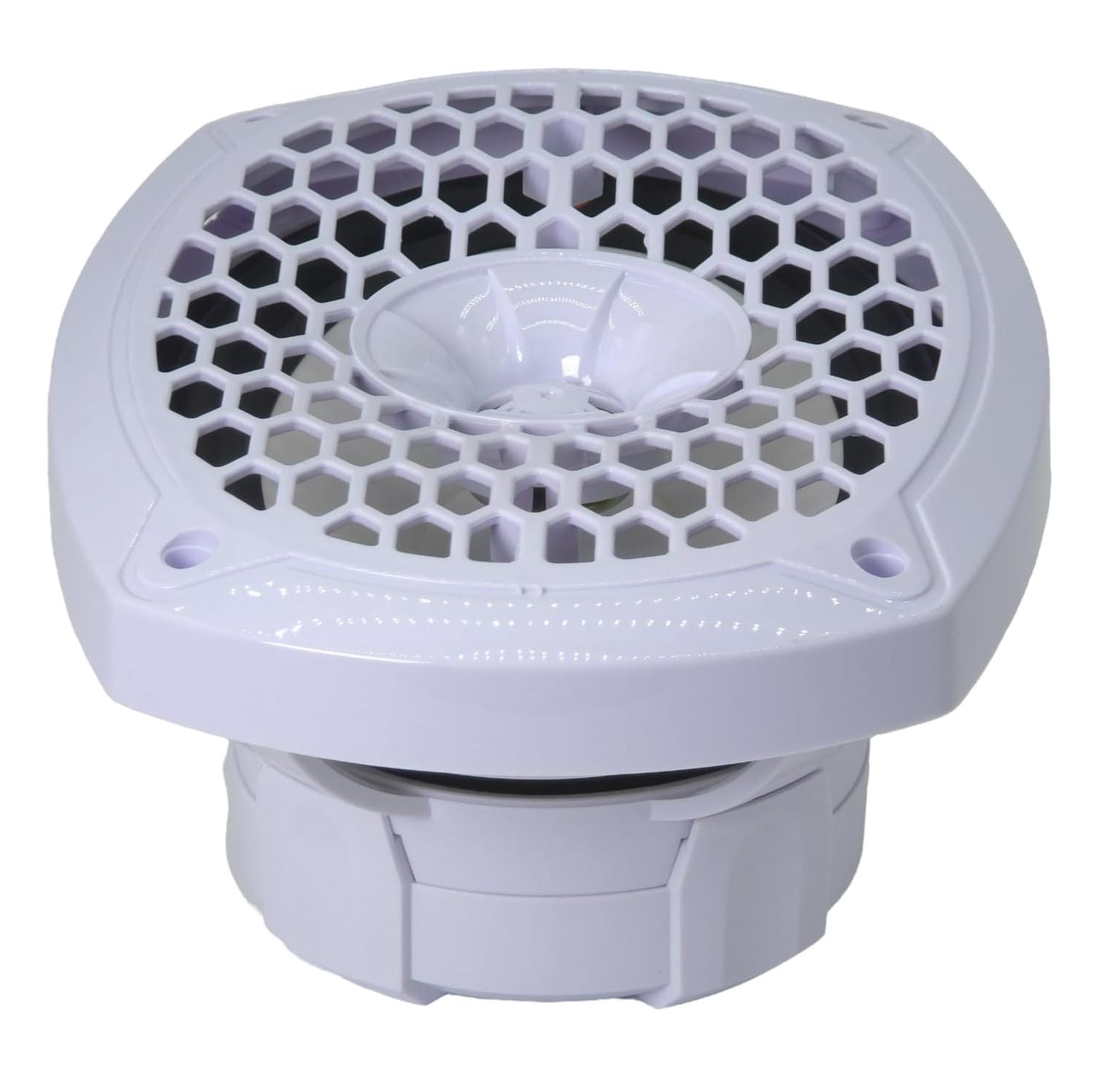 WZ69MW 6x9-Inch 2-Way Marine Speaker, 1200W Max, 4 Ohms, 20oz Magnet, White Injection Cone with Rubber Edge for Boats and Outdoor Audio (2 Speakers)