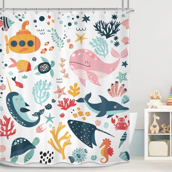 Christmas Shower Curtain Christmas Bathroom Shower Curtain Waterproof with 12 PCS Hooks 60x72 Inch