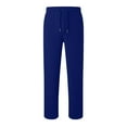 thumbnail image 3 of Caqnni Joggers Pants Man Pants Casual Jogging Sports Elastic with Pockets Men's Pants Drawstring Sweatpants (Blue,3XL), 3 of 7
