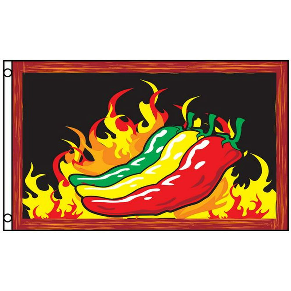 Chilies Red Green Yellow Chili Peppers Flag Business Banner Food 3 x 5