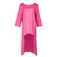 thumbnail image 3 of Atuendos Con Pantalones De Pierna Ancha 2 unids/set conjuntos de dos piezas sueltos sólidos traje de pantalones sueltos para ir de compras (Rose Red XL) Cgtredaw Para estrenar, 3 of 9
