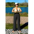 thumbnail image 3 of G4Free Women Casual Ribbed Wide Leg Pants with Pockets Lightweight High Waist Yoga Pants Petite/Regular/Tall, 3 of 7