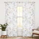 thumbnail image 1 of Cortinas Beauoop de lino semitransparente con estampado floral, 214 cm, amarillo y gris, 1 of 7