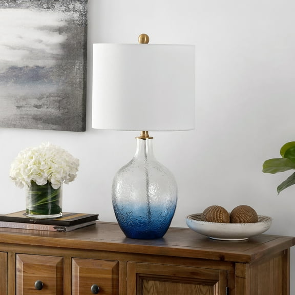 Safavieh Merla 23.75 in. Glass Table Lamp, Ombre Blue