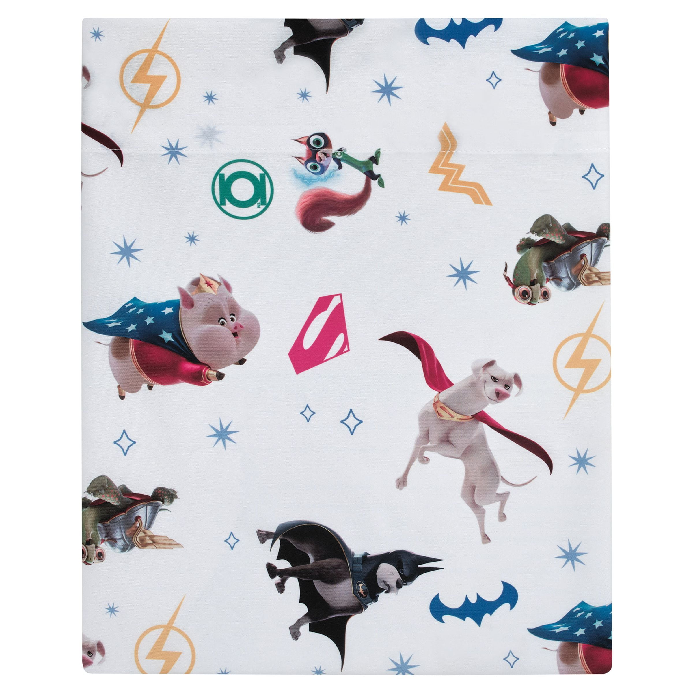 Warner Bros. DC Super Pets Krypto 4-Piece Toddler Bedding Set, Toddler Bed