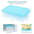 thumbnail image 5 of Ice Cube Tray with Lid and Bin for Freezer, Easy Release 55 Mini Nugget Ice Tray with Cover, Ice Storage Container, Scoop, Flexible Durable Plastic Ice Mold & Bucket, BPA Free, 5 of 6