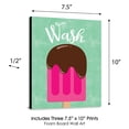 thumbnail image 5 of Big Dot of Happiness Sweet Shoppe - Kids Bathroom Rules Wall Art - 7.5 x 10 inches - Set of 3 Signs - Wash, Brush, Flush, 5 of 8