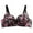 Women's Bras Black, variant on Women's Push Up V Bras, Comfortable Seamless Full Coverage Floral Bra for Women Wireless Floral Bras with Soft Support Everyday Bras 36-42 Womens Bras Clearance under $5