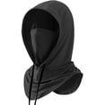 thumbnail image 2 of Jinhomg Unisex Balaclava Hat Full Head Mask Face Cover with Wide Brim UV Protection Cooling Breathable for Women Men Cycling,Fishing,Dark Gray, 2 of 6