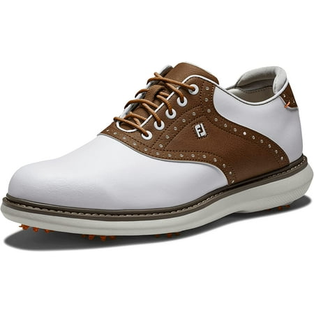 FootJoy Mens Traditions Golf Shoe 8 White/Brown | Walmart Canada