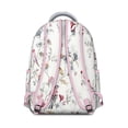 thumbnail image 3 of Artistic Floral Print Students’s Backpack Lightweight and Adjustable Strap School Bag with Romantic Rose and Peony Pattern, 3 of 5